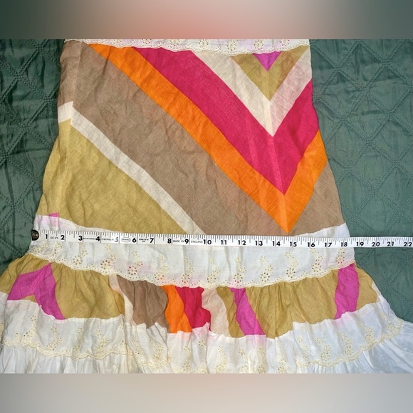 FREE PEOPLE "Taste The Rainbow" Dress - Tropical Punch Combo- Size 6, EUC - Picture 10 of 15